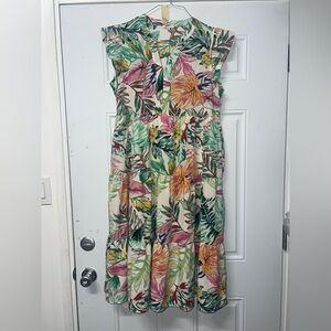 Jodifil tropical print dress size medium